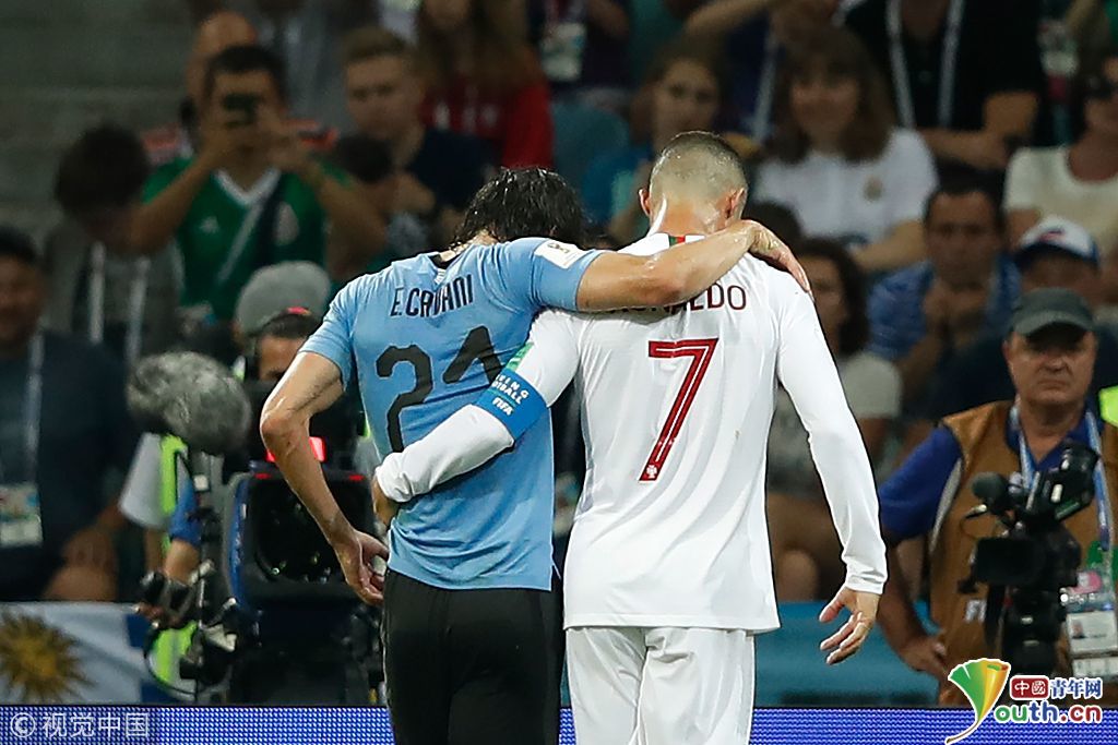 2018世界杯1\/8决赛:乌拉圭Vs葡萄牙 卡瓦尼受