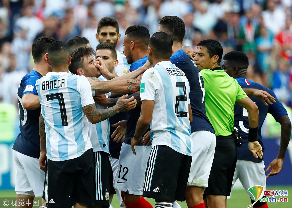 2018俄罗斯世界杯1\/8决赛:法国Vs阿根廷 两队