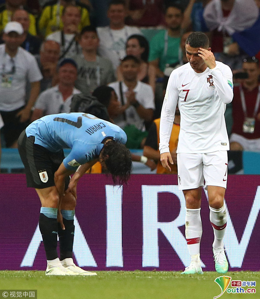 2018世界杯1\/8决赛:乌拉圭Vs葡萄牙 卡瓦尼受