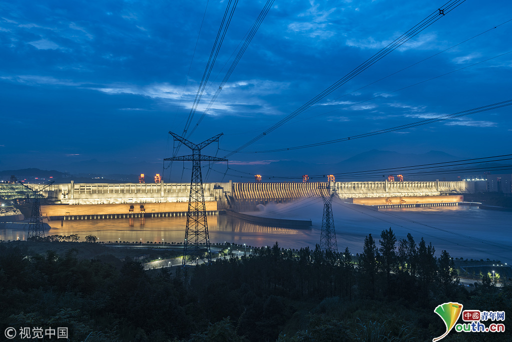 湖北宜昌:长江2018年第2号洪水形成 三峡水库