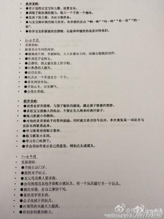 0-3岁，护理宝宝身体100条，宝宝身体要达到的9个指标，太全了！