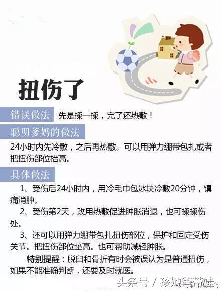 儿科医生：孩子常见9种外伤，及27种方法护理，不错过最佳时间