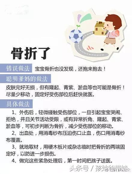 儿科医生：孩子常见9种外伤，及27种方法护理，不错过最佳时间