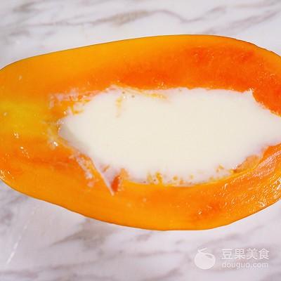 木瓜奶冻的做法