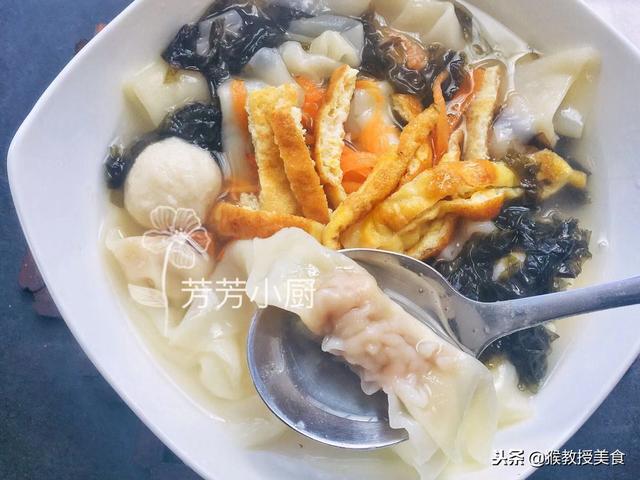 冬天，给孩子准备暖心早餐，迷你虾肉馄饨，一口一个比买的都好吃