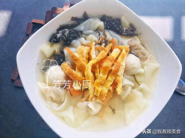 冬天，给孩子准备暖心早餐，迷你虾肉馄饨，一口一个比买的都好吃