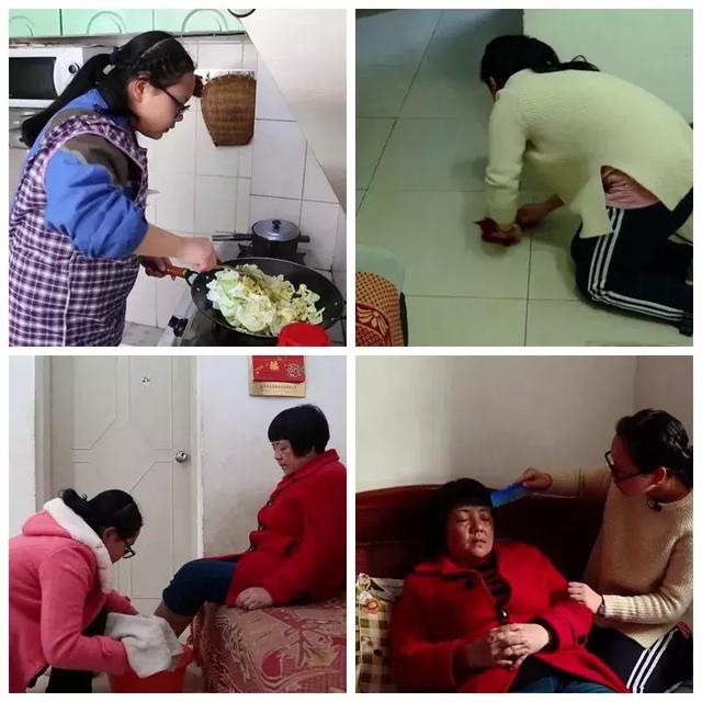 7岁时，她在一周内学会了全部家务，从此她就是妈妈的依靠