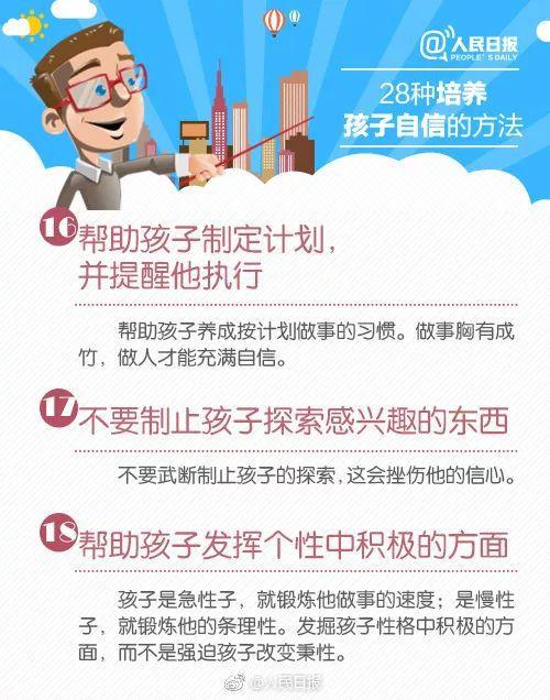 从小培养孩子自信的28种方法