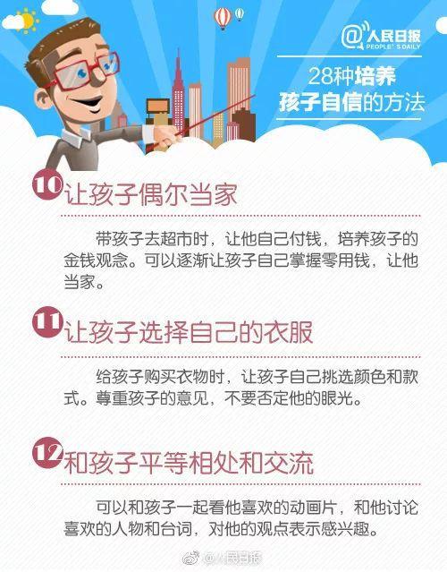 从小培养孩子自信的28种方法