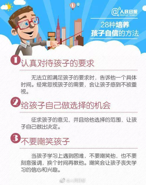 从小培养孩子自信的28种方法