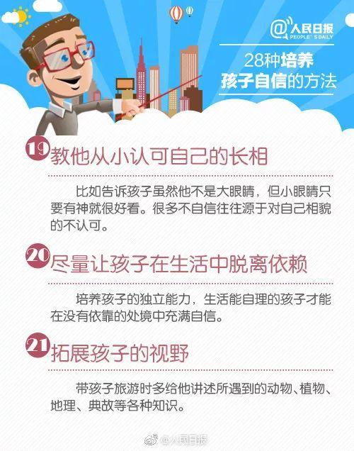 从小培养孩子自信的28种方法