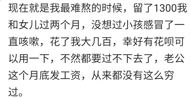 你最落魄的时候有多难？全职妈妈带宝宝，水电奶粉，靠蚂蚁花呗