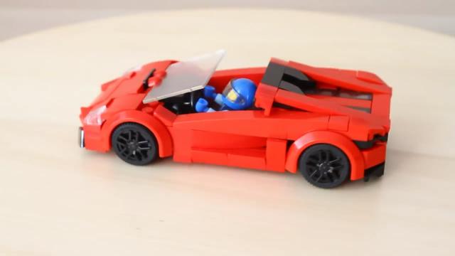 积木应该这样玩，组装红色跑车模型的过程，孩子们都喜欢（图解）