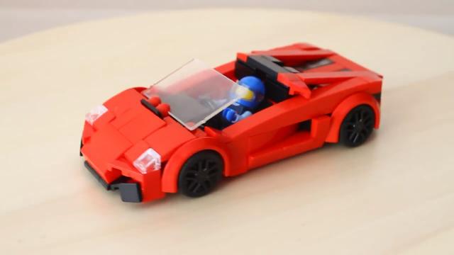 积木应该这样玩，组装红色跑车模型的过程，孩子们都喜欢（图解）