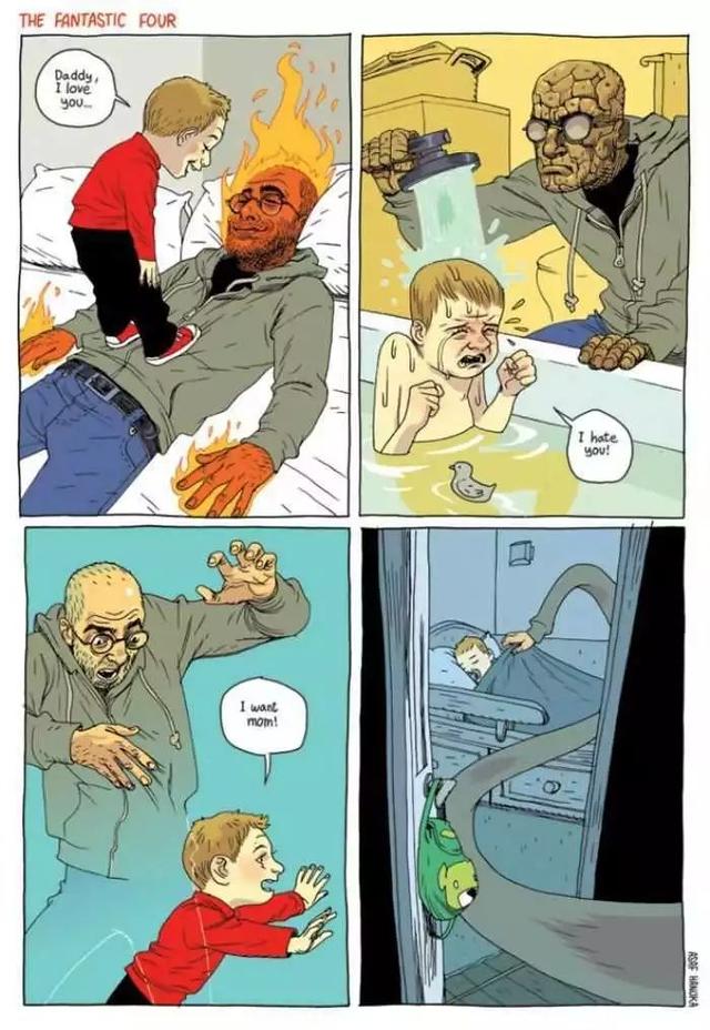 以色列插画家 Asaf Hanuka的讽刺现代社会彩色插画