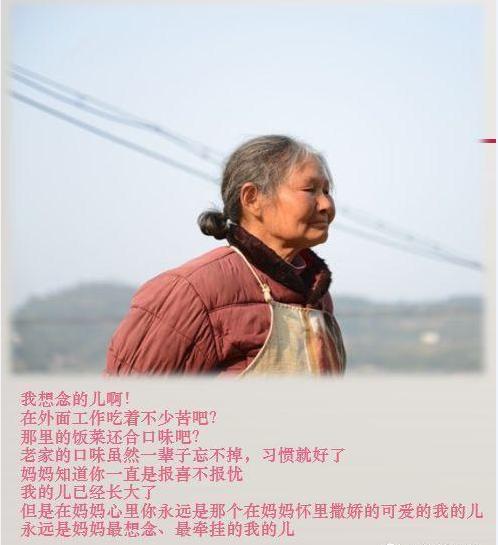 妈妈的日记（今天你给母亲做了什么？）——献给在外奋斗的人们