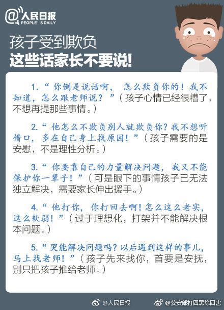 家长必读！别留你的孩子独自面对暴力！