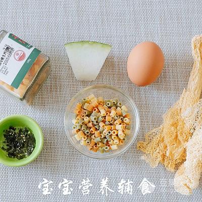 宝宝辅食-竹荪干贝意面