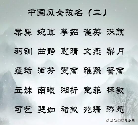 中国风超好听的名字分享，给长辈看看，宝宝起名一家人都满意