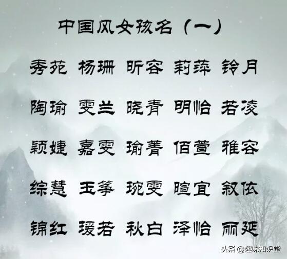 中国风超好听的名字分享，给长辈看看，宝宝起名一家人都满意