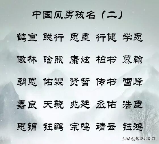 中国风超好听的名字分享，给长辈看看，宝宝起名一家人都满意