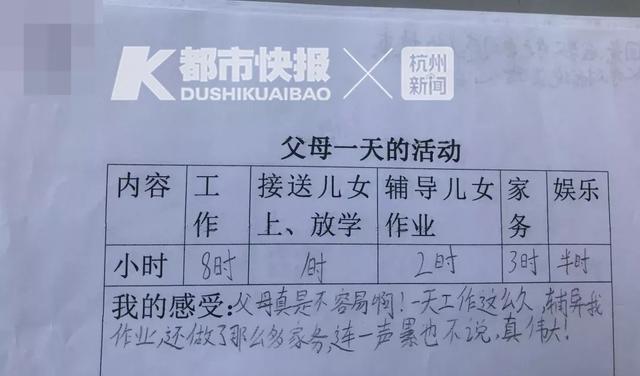 一份作业让孩子们课堂上泪奔！“原来爸妈也在慢慢变老”