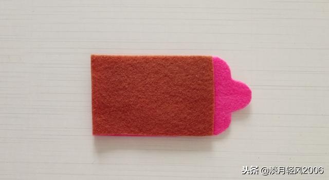 布艺小手工，用不织布做公交卡套，好做可爱又实用，有教程