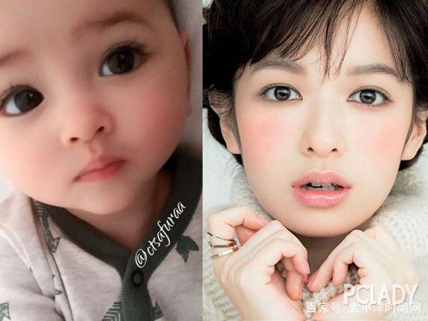 网红宝宝自带美颜技能 粉嫩婴儿肌我只服Angelababy