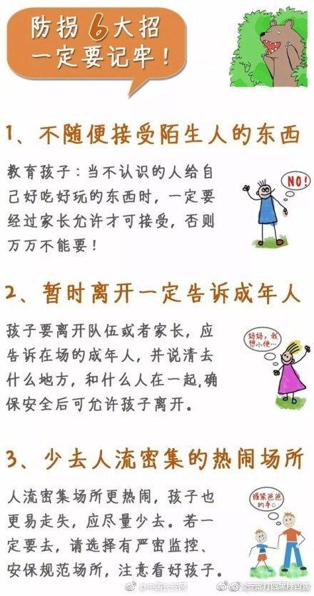 家有萌娃，这份防拐骗指南请收好！