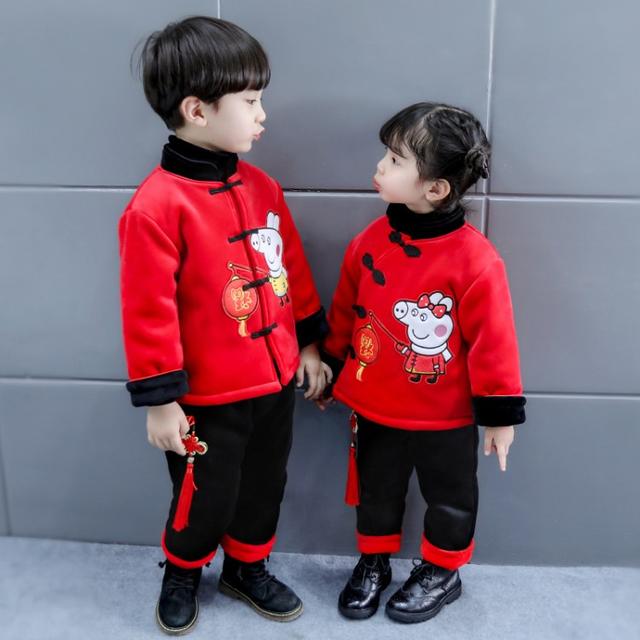 哇——超可爱喜庆宝宝儿童唐装新年装“重磅来袭”