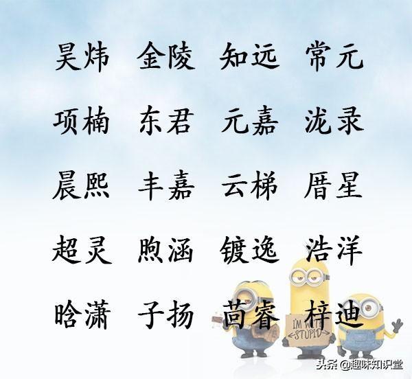 给宝宝起名要考虑适用性，简单好听，智慧博学的名字精选