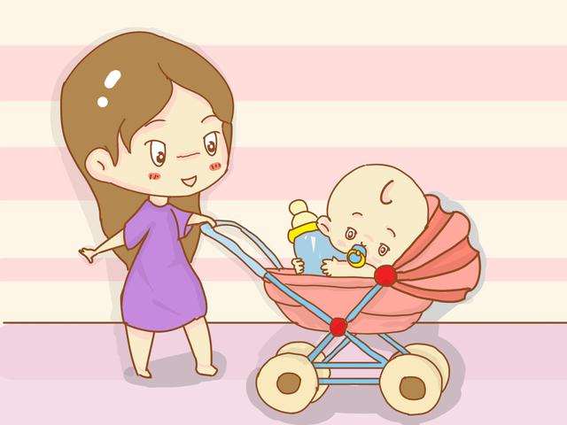 宝宝平时坐婴儿车，这几个月龄不能太随便，很容易伤到脊柱