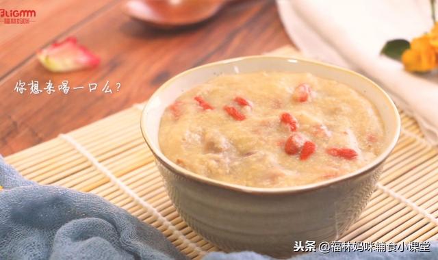 枸杞栗子小米粥，营养丰富养脾胃，宝宝冬季喝粥就选它