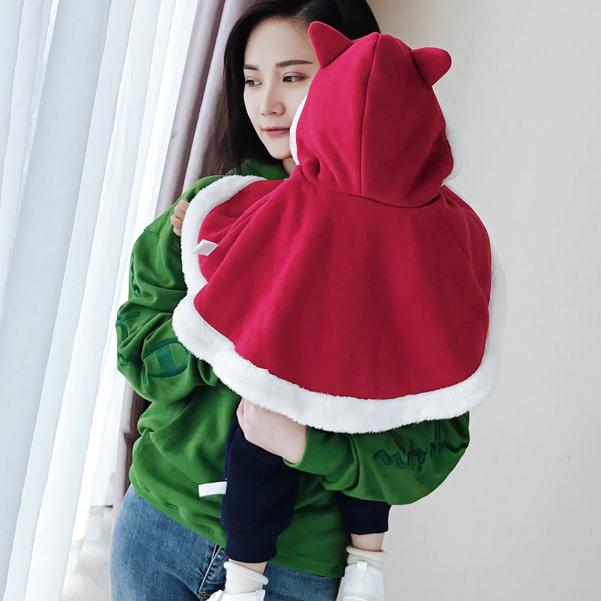 宝宝出门别冻着，“一体式哈衣” 换尿不湿方便又防风，寒冬必备