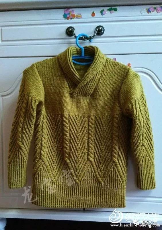 好看又实穿：云朗织儿童棒针青果领套头毛衣（附教程）