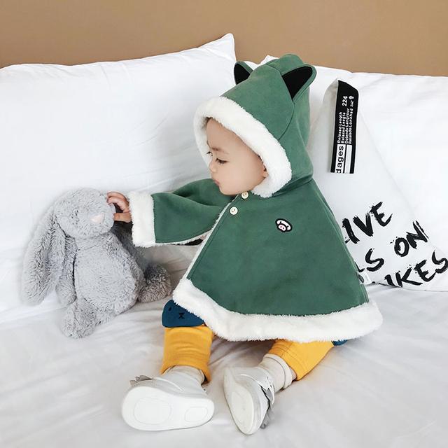 宝宝出门别冻着，“一体式哈衣” 换尿不湿方便又防风，寒冬必备