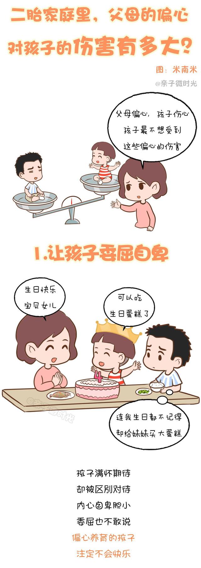 二胎家庭里，父母的偏心对孩子的伤害有多大？