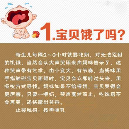 分辨小宝宝13种哭声！饿了、吃太饱、冷了热了、生病了……