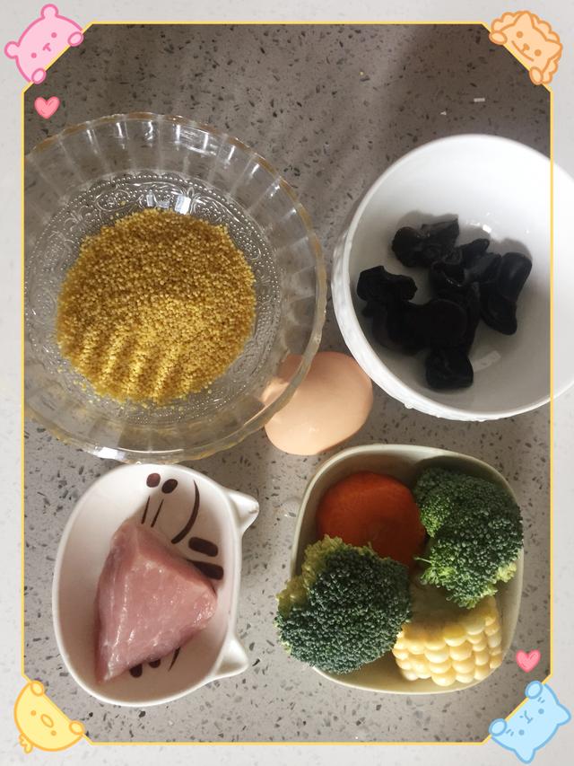 宝宝辅食——小米木耳糕-能作为宝宝主食的小蛋糕！