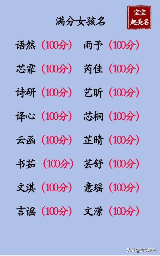 万中无一的宝宝名字推荐，个个都是经典大气的好名
