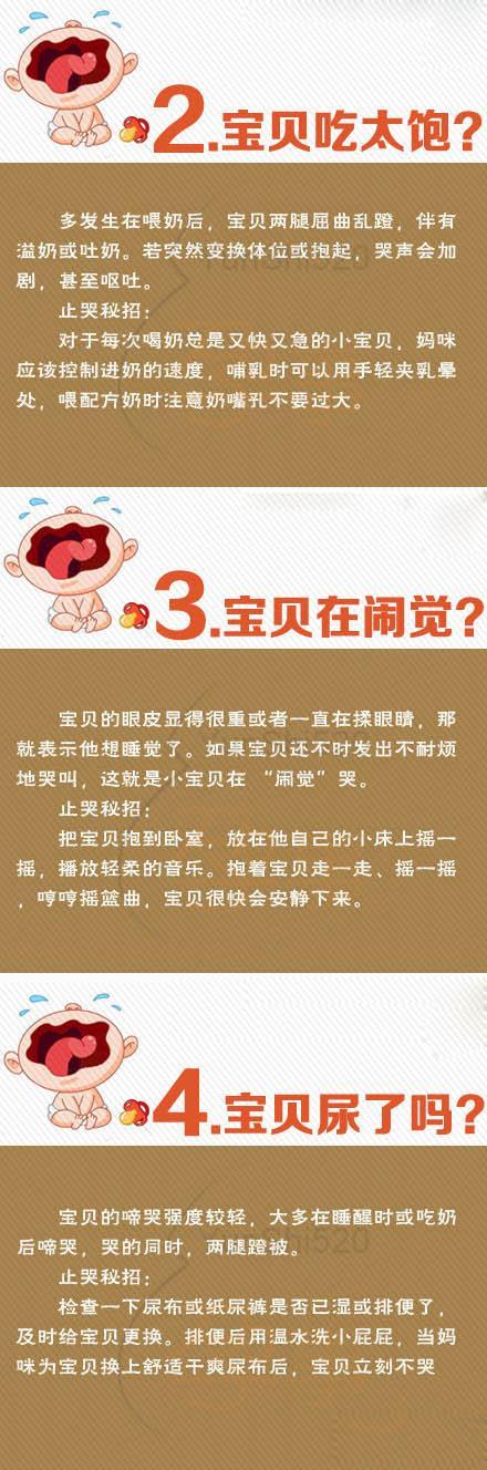 分辨小宝宝13种哭声！饿了、吃太饱、冷了热了、生病了……