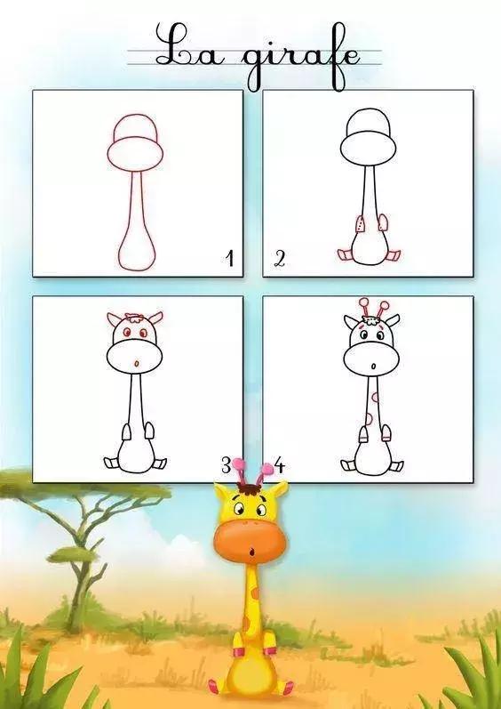 简笔画丨15个常见的水果+动物，孩子都爱画，先收藏起来！