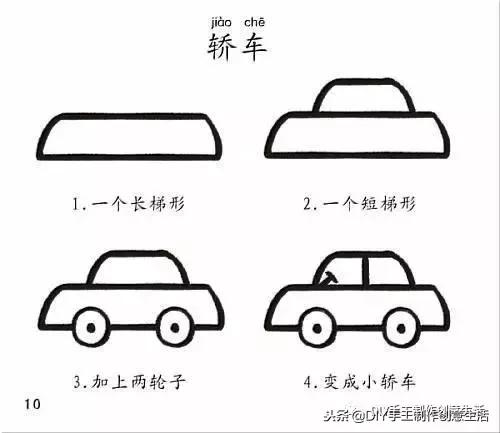有趣又简单的简笔画｜花鸟房子
