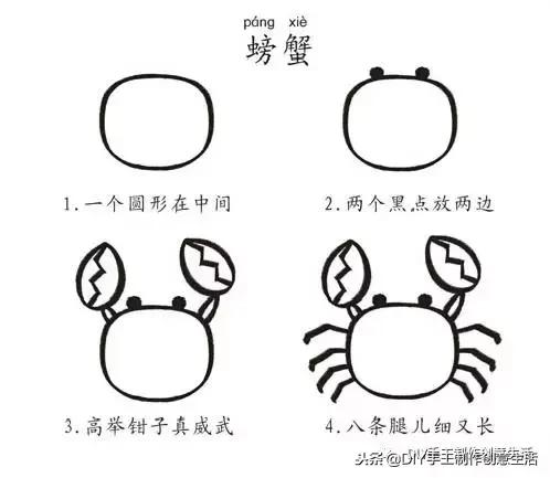 有趣又简单的简笔画｜花鸟房子
