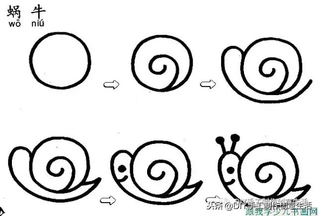 有趣又简单的简笔画｜花鸟房子