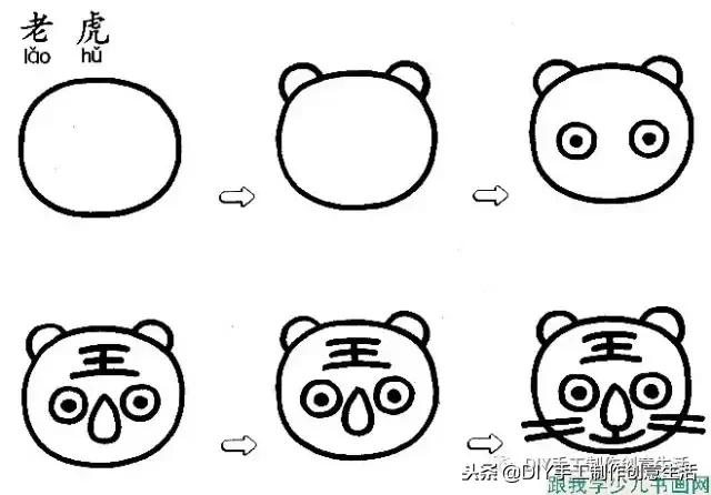有趣又简单的简笔画｜花鸟房子
