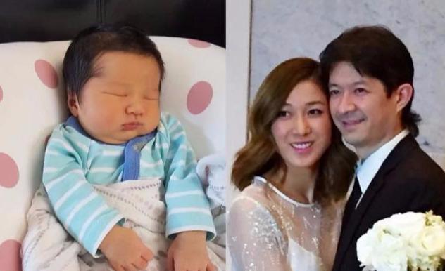 钟嘉欣二胎在家中分娩，儿子正脸像足大13岁的医生老公
