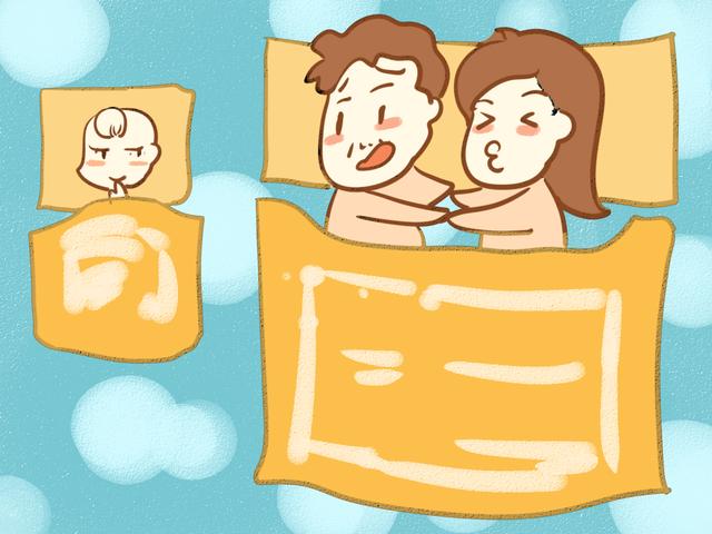 夫妻同房被孩子撞到的尬事，很多父母都遇到过，怎么解释是关键！
