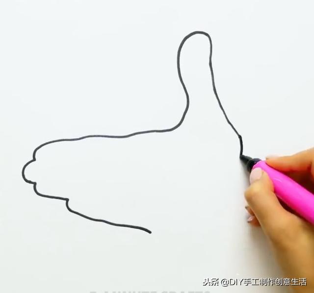 一个手掌就能教熊孩子画画，真有意思