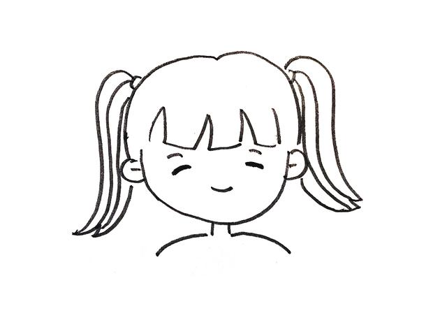 亲子简笔画发型素材｜12款不同女孩的发型卡通画，你喜欢哪一款